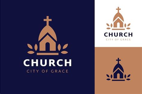 Free Vector Flat Design Church Logo Template