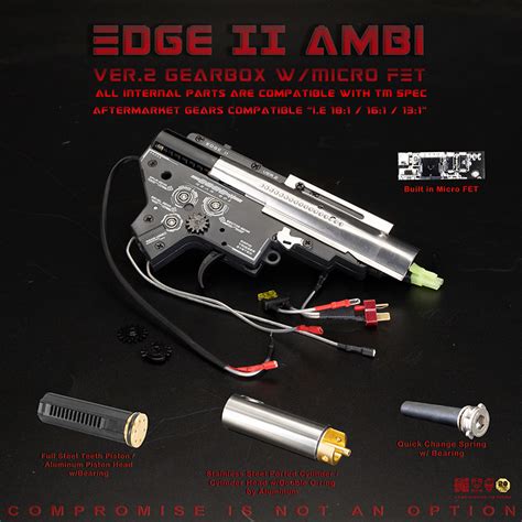 Edge Ii Ambi Version 2 Gear Box With Fet Aps Airsoft