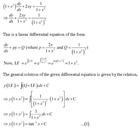 Chapter 9 Differential Equations Ncert Solutions For Class 12 Science