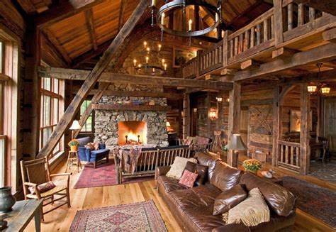 Sliding wooden doors suit not just rustic homes, but also contemporary settings. Woman Lake - Rustic - Living Room - minneapolis - by Big ...