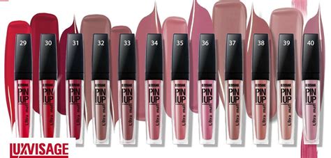 Luxvisage Pin Up Ultra Matt Liquid Lipstick ⋆ Excellent Cosmetics