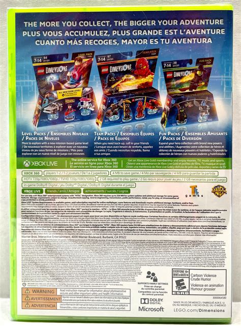 Lego Dimensions Video Game Xbox 360 Nisb Ebay