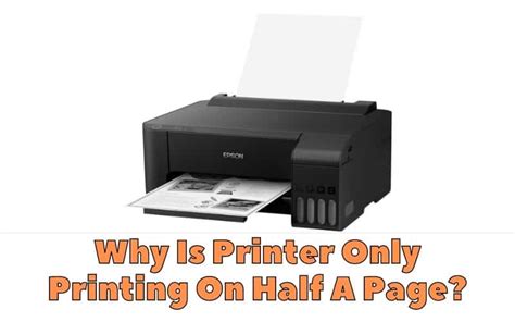 Why Is Printer Only Printing On Half A Page Troubleshooting Guide Diy Appliance Repairs