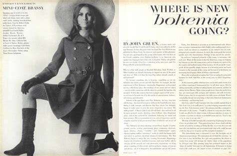 Candice Bergen American Good Looks Vogue August 1 1967