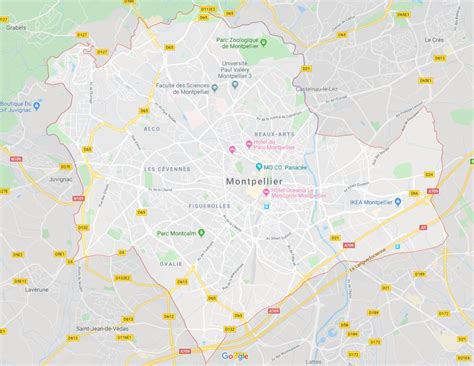 Montpellier Carte Info ≡ Voyage Carte Plan