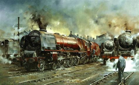By John Cowley Steam Art Steam Train Photo Railroad Art