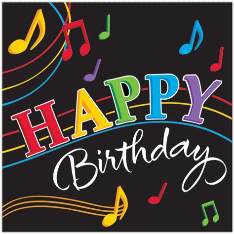 Find birthdays of your favorite jazz musicians. 38759-musical-notes-happy-birthday-lunch-napkins - Brenda Brown Entertainment