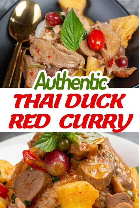 Authentic Thai Red Curry Recipe With Roast Duck Kaeng Phed Ped Yang