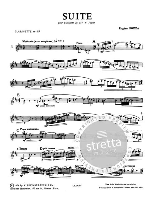 Suite From Eug Ne Bozza Buy Now In The Stretta Sheet Music Shop