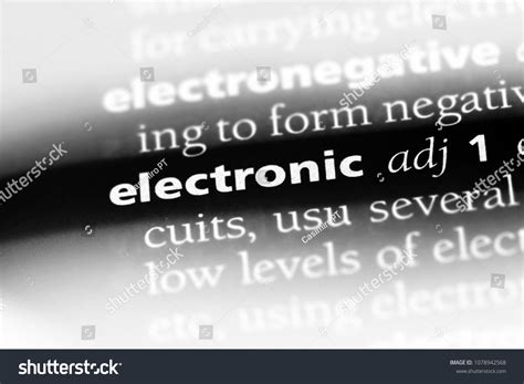 Electronic Word Dictionary Electronic Concept Stock Photo 1078942568