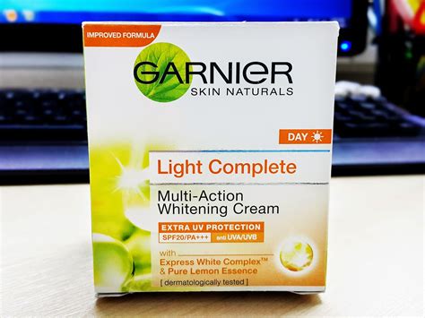 Review Garnier Light Complete Multi Action Whitening Cream Just An