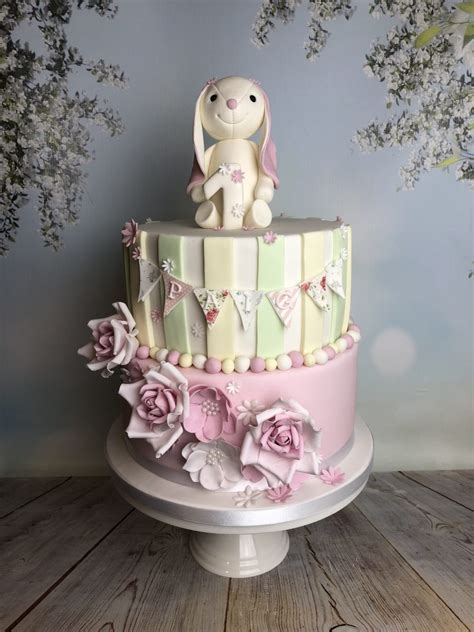 Cute Bunny 1st Birthday Cake Mels Amazing Cakes
