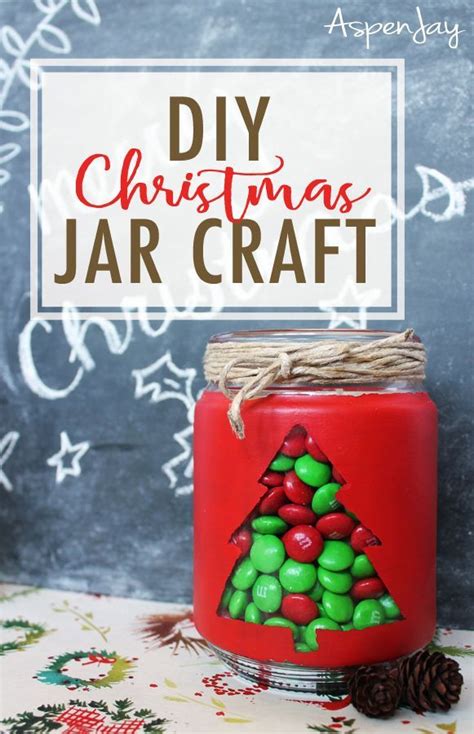 DIY Christmas Jar Craft  Diy christmas jar crafts, Christmas jars
