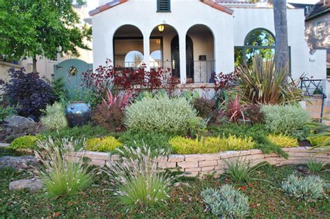 Drought Tolerant Front Yard Mediterranean Landscape San Francisco