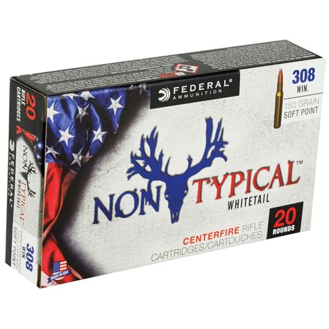 Buy Federal Non Typical 308 Winchester Ammo 150 Grain Soft Point Online