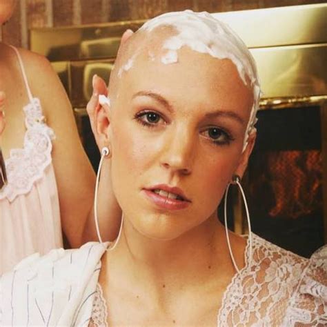 Pin By David Connelly On Bald Women Covered In Shaving Cream 2 Woman Shaving Bald Girl