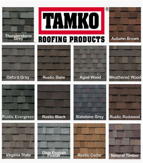 Tamko Roof Shingles Color Chart