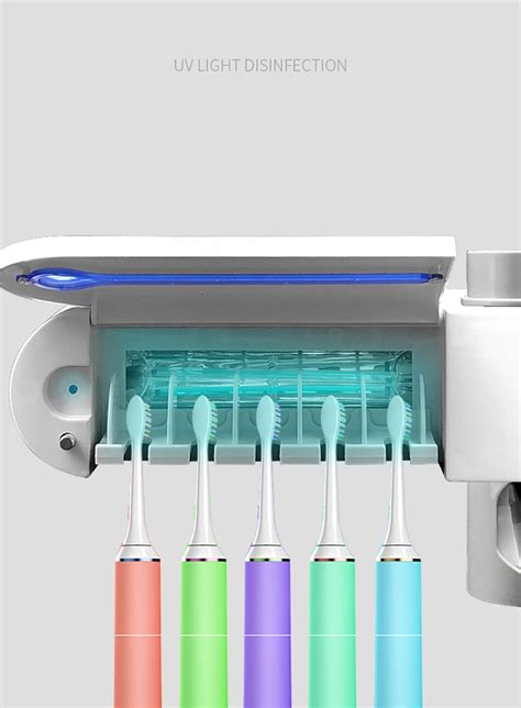 Antibacterial Uv Toothbrush Holder Tooth Dispenser Onew Sterilizes