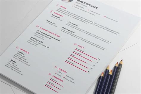 Free Professional Resumecvcover Letter Mockup Psd Titanui