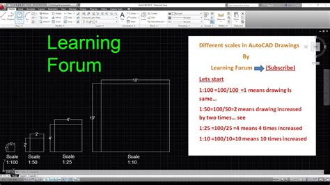 How To Scale A Drawing In Autocad And What Scale Means Youtube