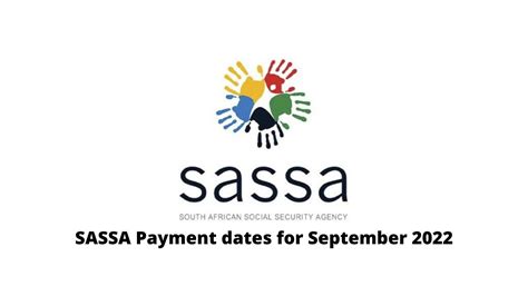 sassa grant payment dates september 2022