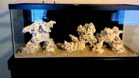 The landscape of a reef aquarium is not merely one to engage the senses, although aesthetic function is certainly important to the tank keeper. 75 Gallon Reef Tank Aquascape - YouTube