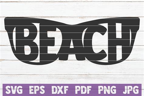 Beach Sunglasses Svg Cut File By Mintymarshmallows Thehungryjpeg