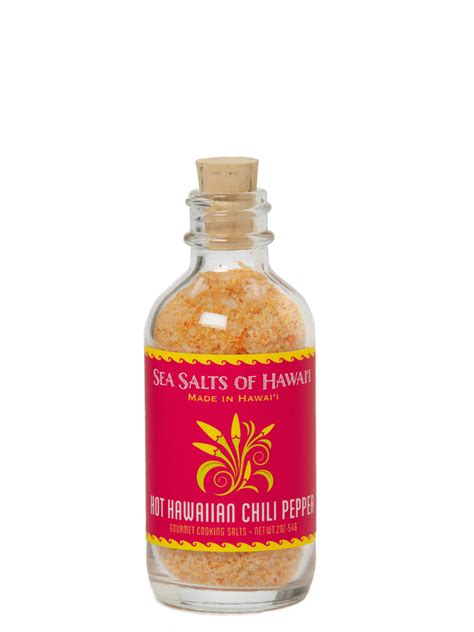 Mini Hot Hawaiian Chili Pepper Sea Salts Of Hawaii