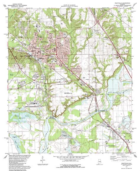 Prattville Topographic Map Al Usgs Topo Quad 32086d4