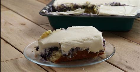 Blueberry Cheesecake Poke Cake Comes Perfectly In Time For Spring Dessert Recipes Easy Yummy