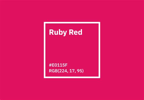 Ruby Red Color Hex Rgb Cmyk Pantone Color Codes Us Brand Colors