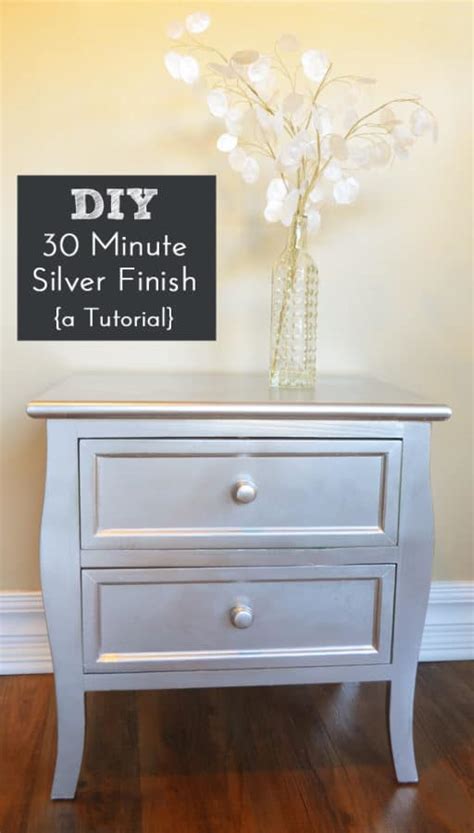 Best 25 silver furniture ideas only on pinterest silver leafing via pinterest.com. Painted Furniture Ideas | DIY Silver Spray Paint Furniture ...