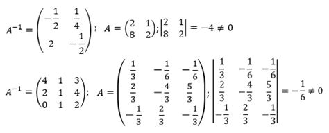 Matriz Invertible Universo Formulas