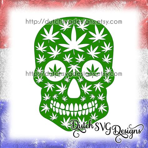 Home Décor Home And Living Cut Files Weed Svg Smoking Cannabis Svg Skull