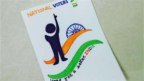 National Voters Day Drawing How To Draw National Voters Day Poster