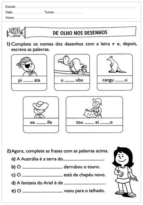Atividades De Portugu S Ano Do Ensino Fundamental Para Imprimir