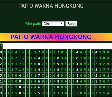 paito warna hk 2016 sampai 2023