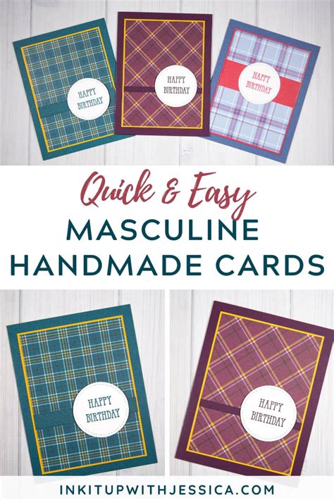 Learn How To Make Quick And Easy Masculine Cards
