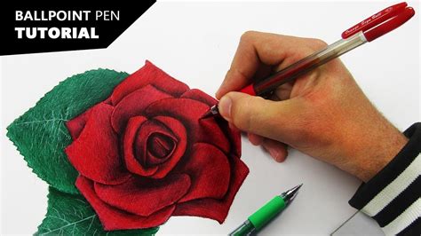 How To Draw With Ballpoint Pens Tutorial For Beginners Youtube