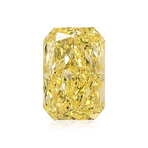 101 Carat Fancy Intense Yellow Diamond Radiant Shape Vs2 Clarity
