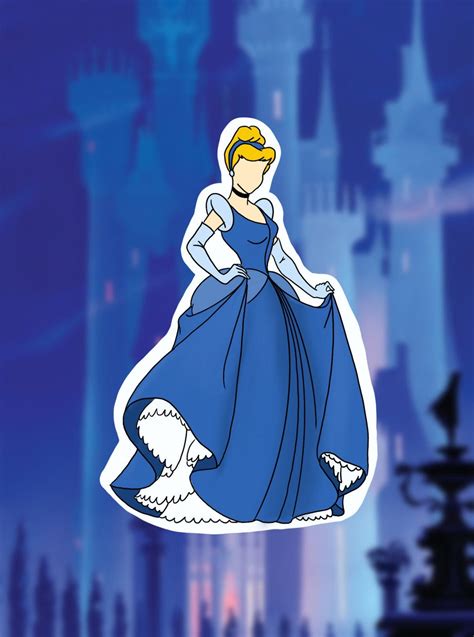 Cinderella Sticker Etsy