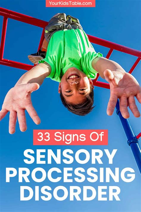 33 Signs Of Sensory Processing Disorder Your Kids Table