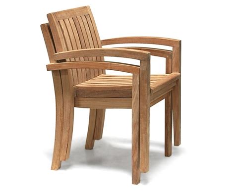 Monaco Teak Outdoor Stackable Chair