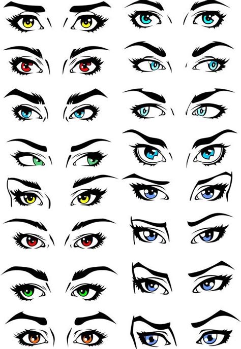 Pin By Tankgirl On волосы Eyes Clipart Anime Eyebrows Drawings