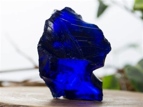 Superb Genuine Blue Obsidian Crystal Specimen By Pacificminerals