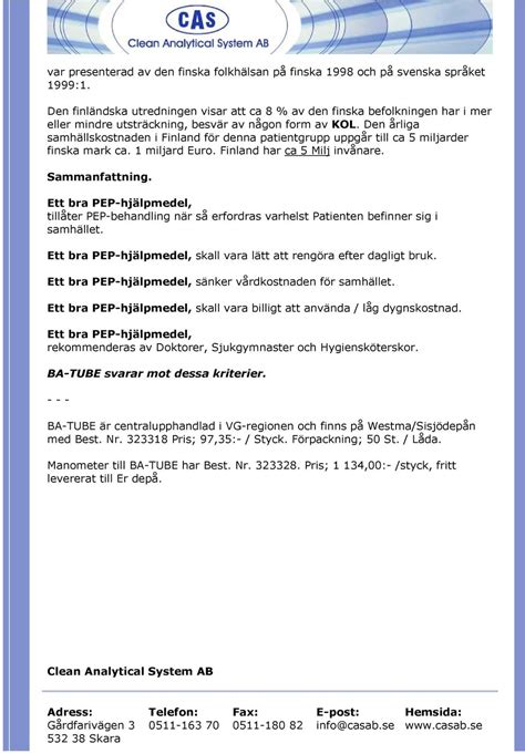 Kronisk Obstruktiv Lungsjukdom KOL PDF Gratis Nedladdning