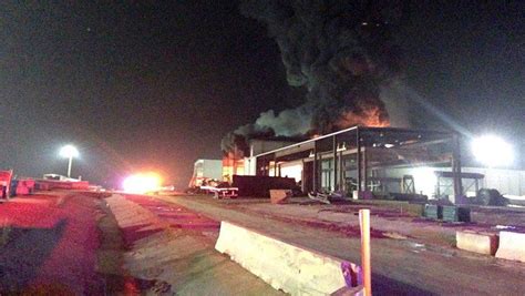 Large Fire Engulfs Alvarado Manufacturing Plant