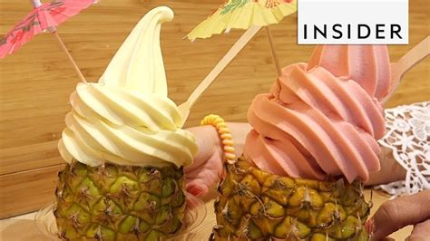 Dole Whip Soft Serve In A Tiny Pineapple Youtube