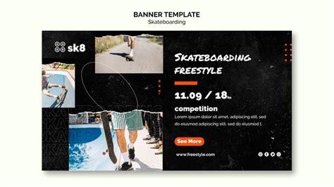 Free Psd Skateboard Concept Banner Template