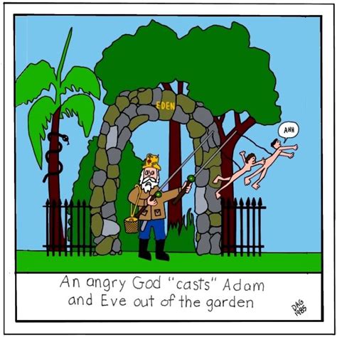 Adam And Eves Eviction By Carl Dagostino Adam And Eve Funny